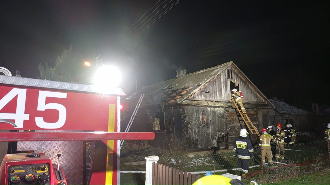 Pożar domu w Koczukówce. Jedna osoba w szpitalu