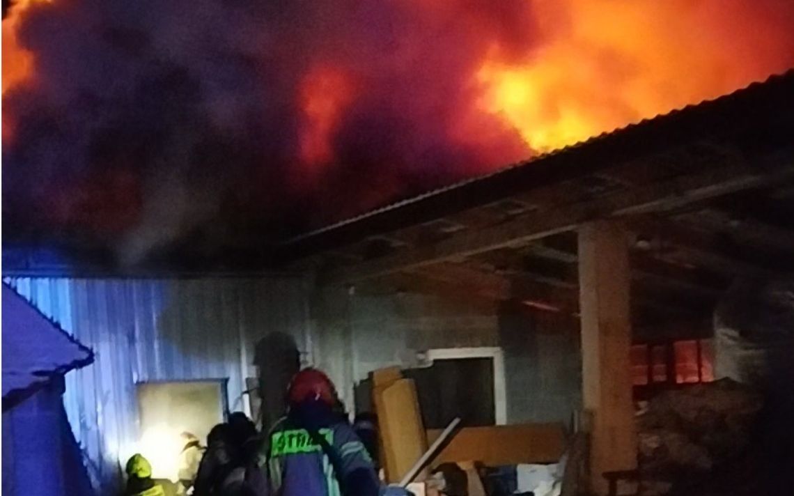 łobaczew mały zbiórka pożar warsztatu pomoc