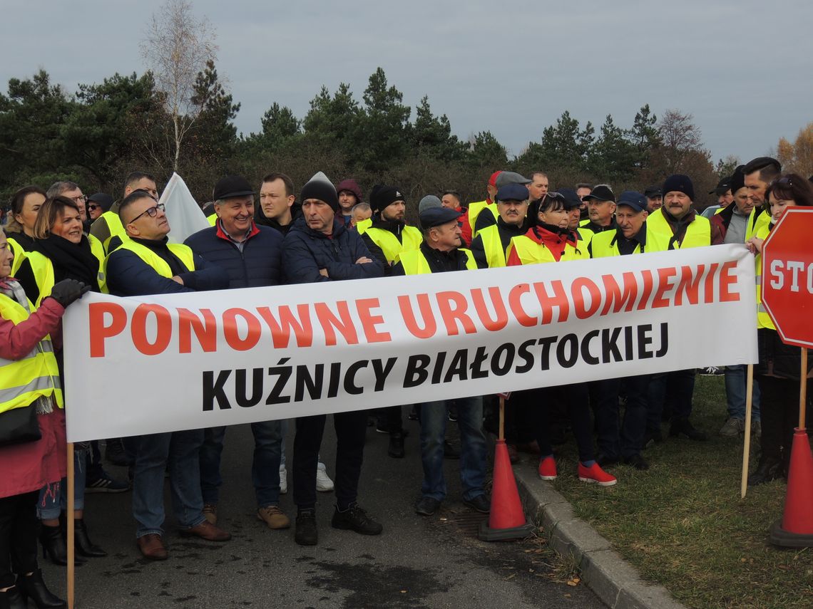 Protest przewoźników na polsko-białoruskiej granicy [FILMY]