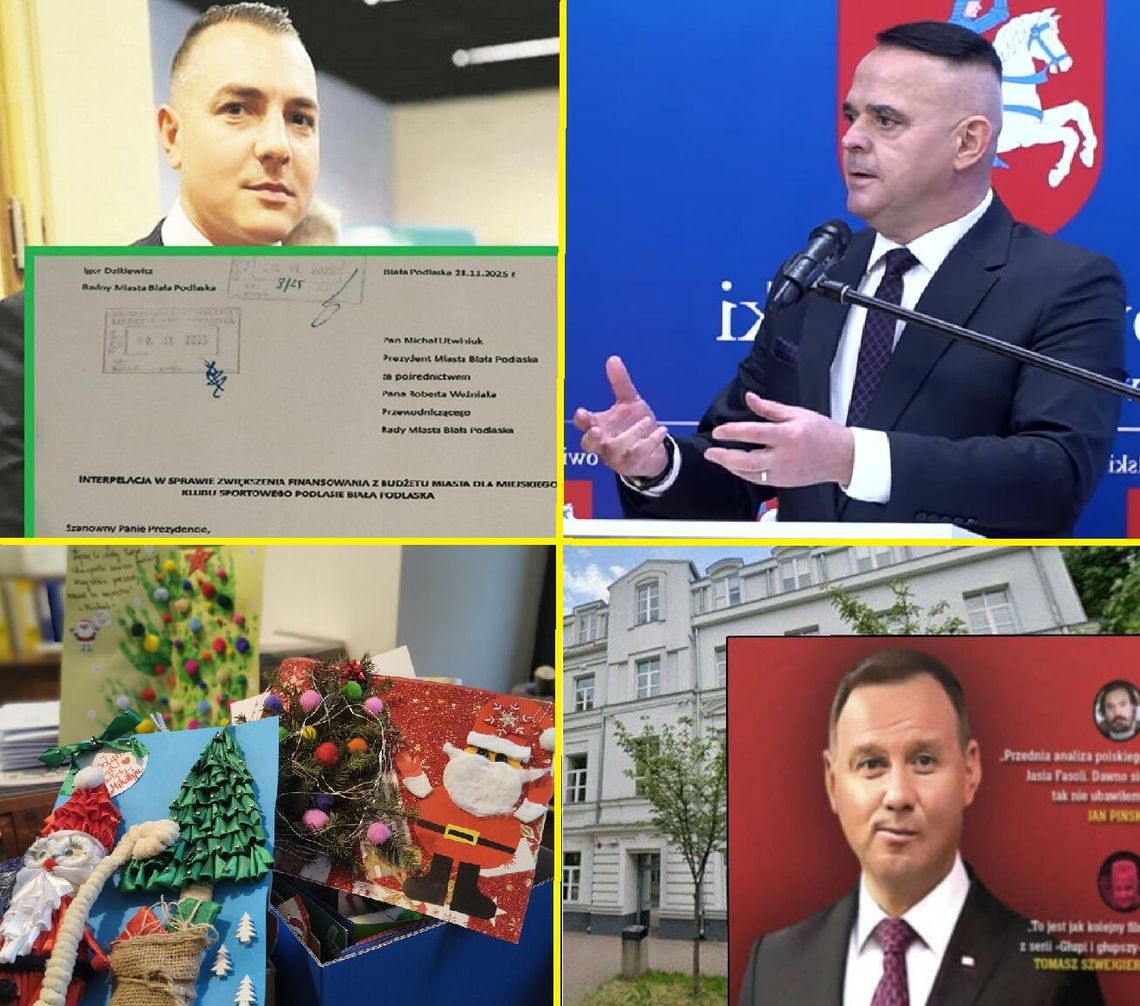 Przegląd informacji z 2 grudnia 2025. Biała Podlaska, Międzyrzec Podlaski, Łosice, Parczew Przegląd informacji z 2 grudnia 2025. Biała Podlaska, Międzyrzec Podlaski, Łosice, Parczew