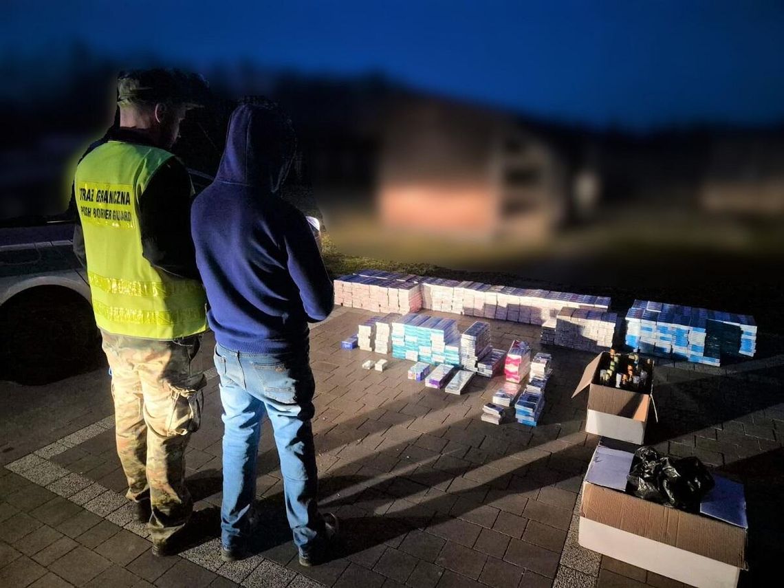 Przemytnik wpadł w powiecie bialskim. Towar wart 120 tys. zł nie trafi na rynek [ZDJĘCIA]