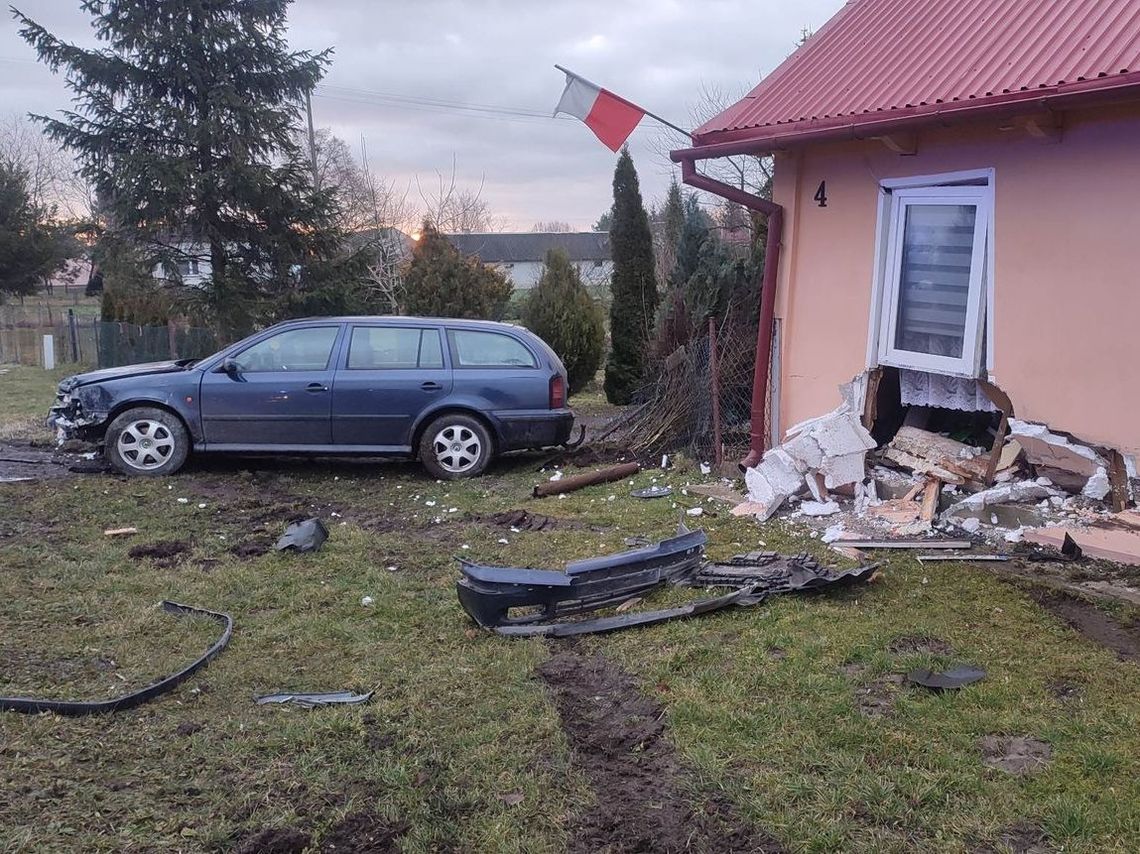 Przyćpał, a potem rozpędzoną skodą przebił ścianę domu, w którym spali ludzie