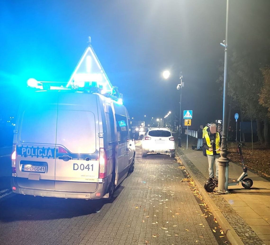 Radzyń Podlaski. Wjechał hulajnogą wprost pod samochód Radzyń Podlaski. Wjechał hulajnogą wprost pod samochód