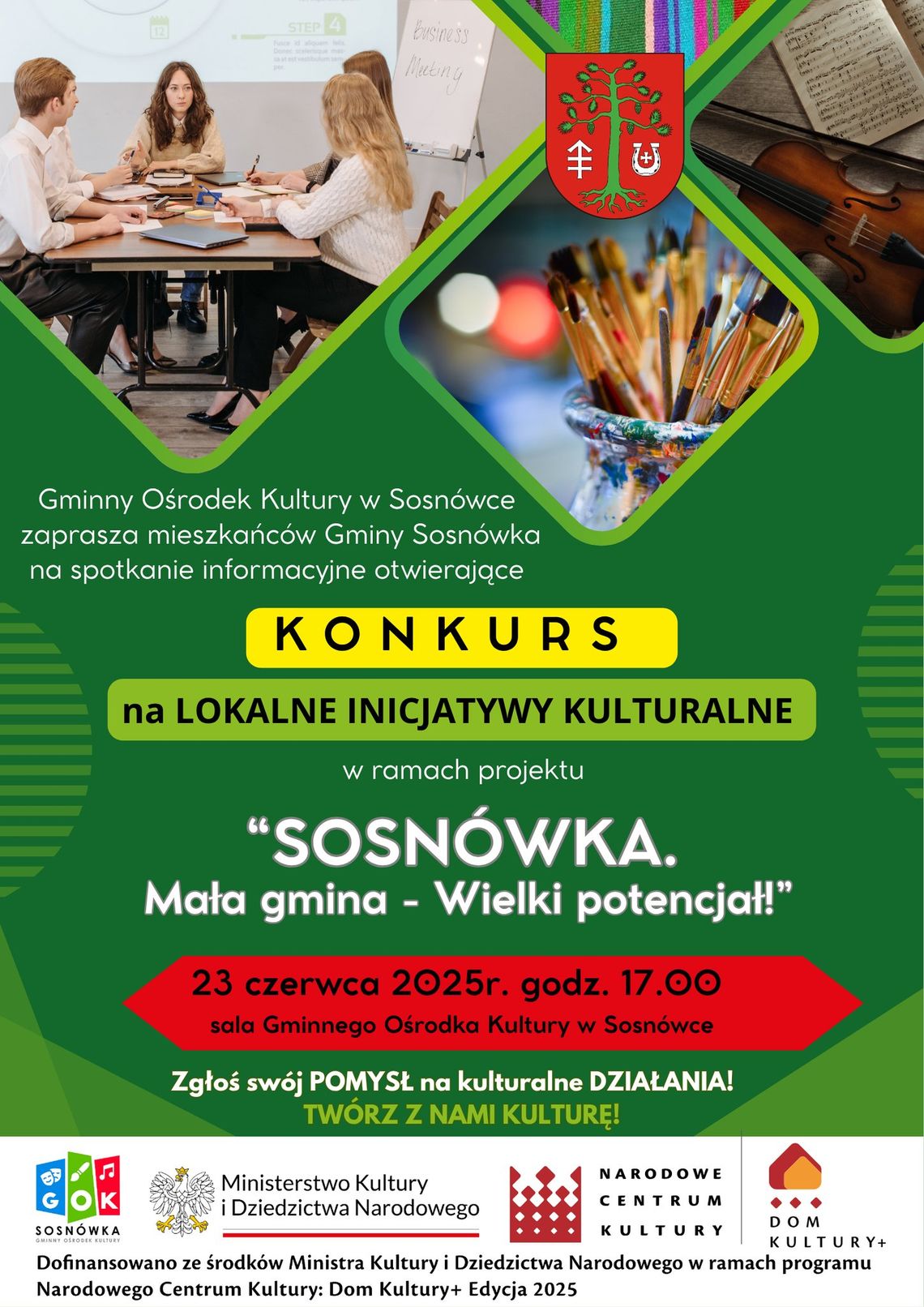 Rusza Konkurs na Lokalne Inicjatywy Kulturalne w Sosnówce!