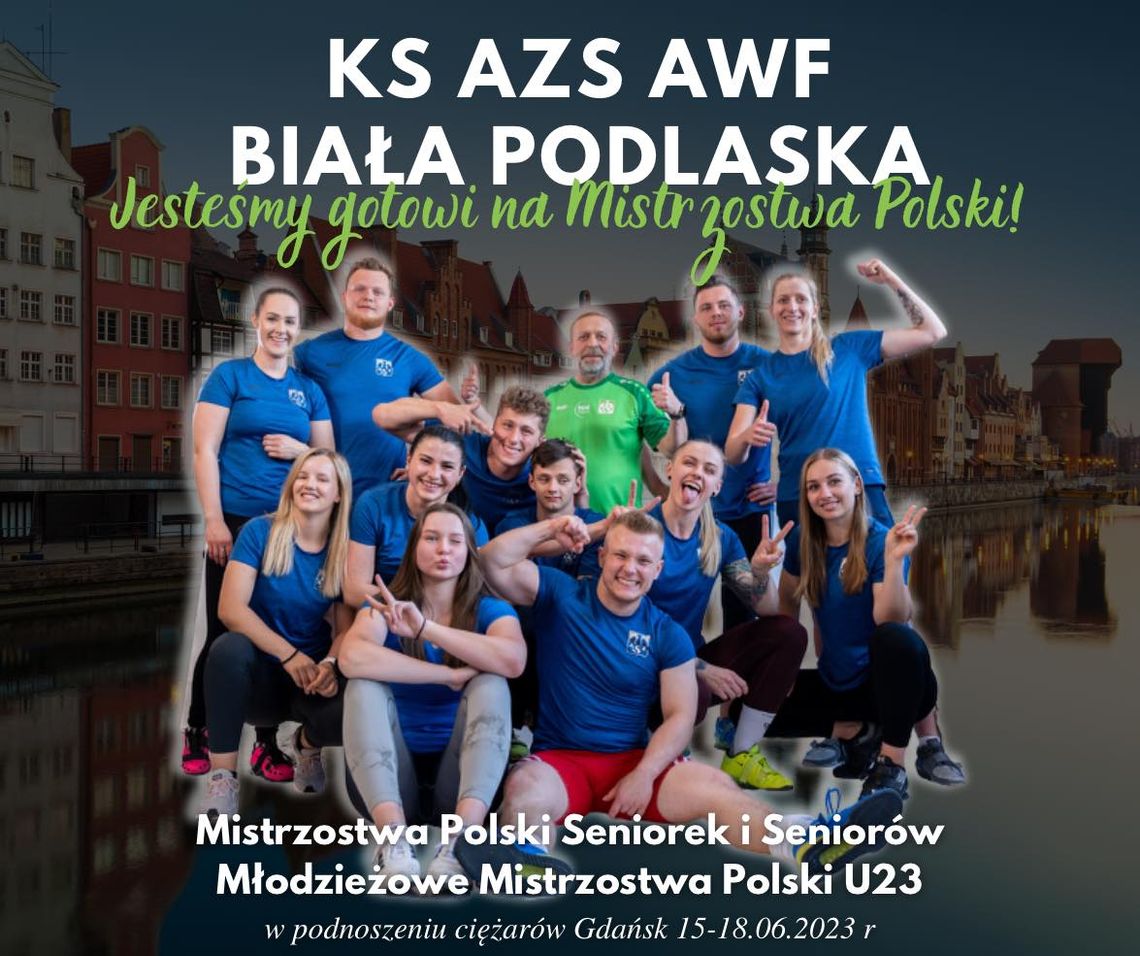 Sekcja podnoszenia ciężarów AZS AWF Biała Podlaska na zawodach w Gdańsku