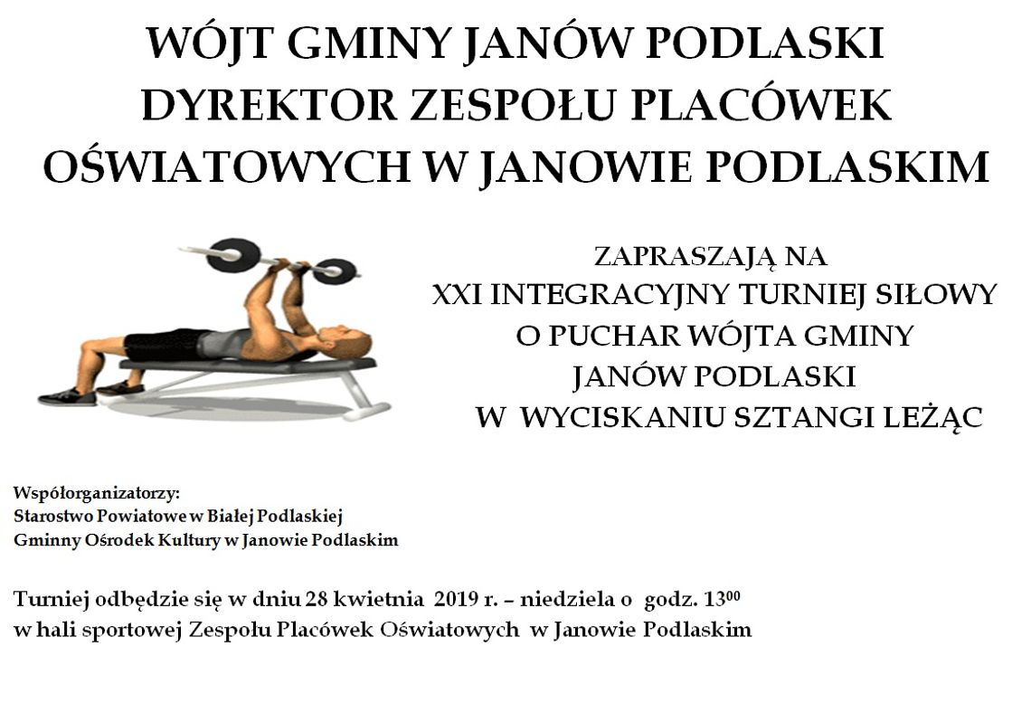 Siłacze powalczą w Janowie Podlaskim