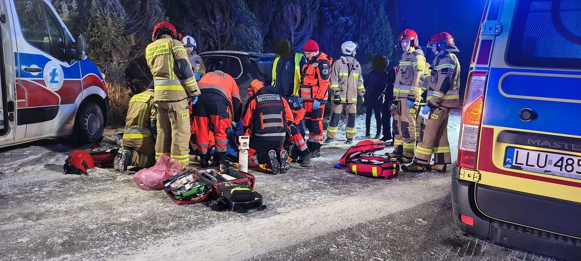 turze rogi wypadek gmina łuków bmw śmiertelny wypadek śmierć na miejscu 19 lutego rano