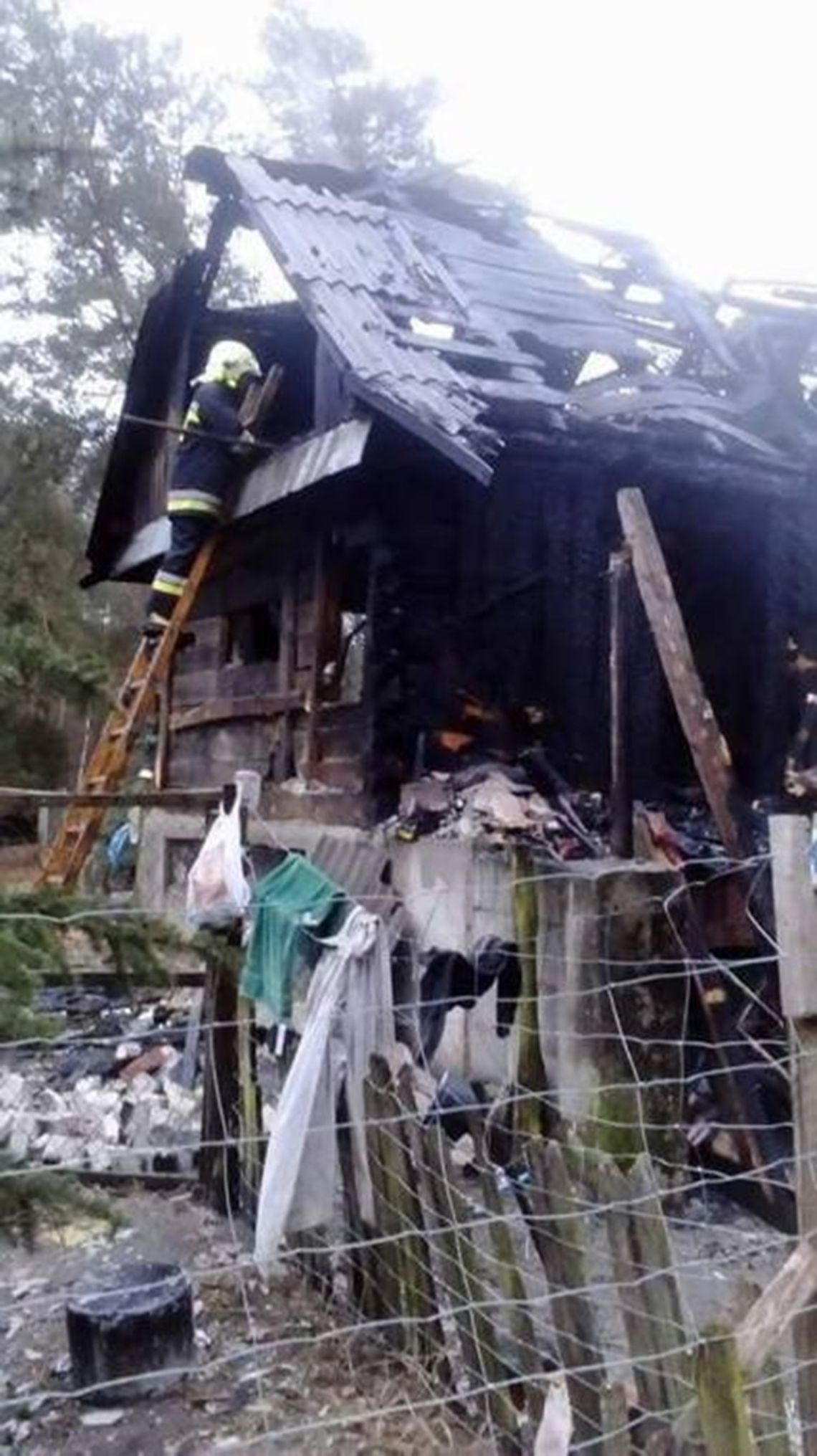 Spłonął dom w Tucznej