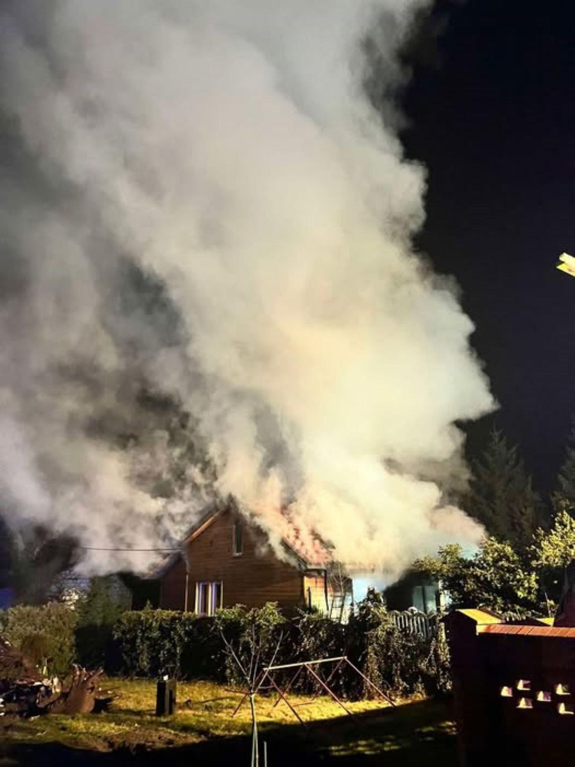 pożar rusków osp powiat łosicki pomoc straż pożarna