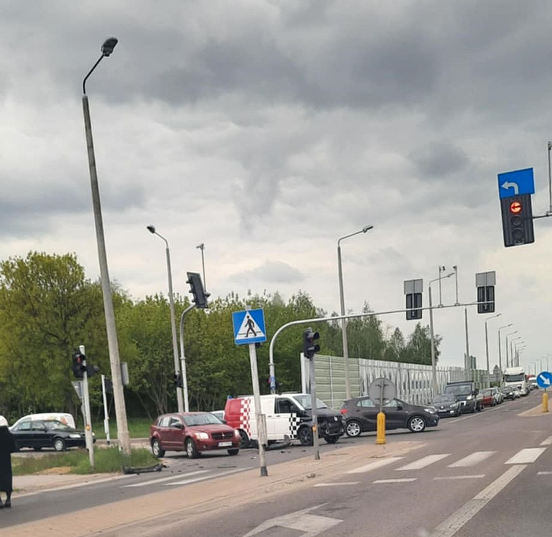 Stłuczka na obwodnicy. Ruch może być utrudniony