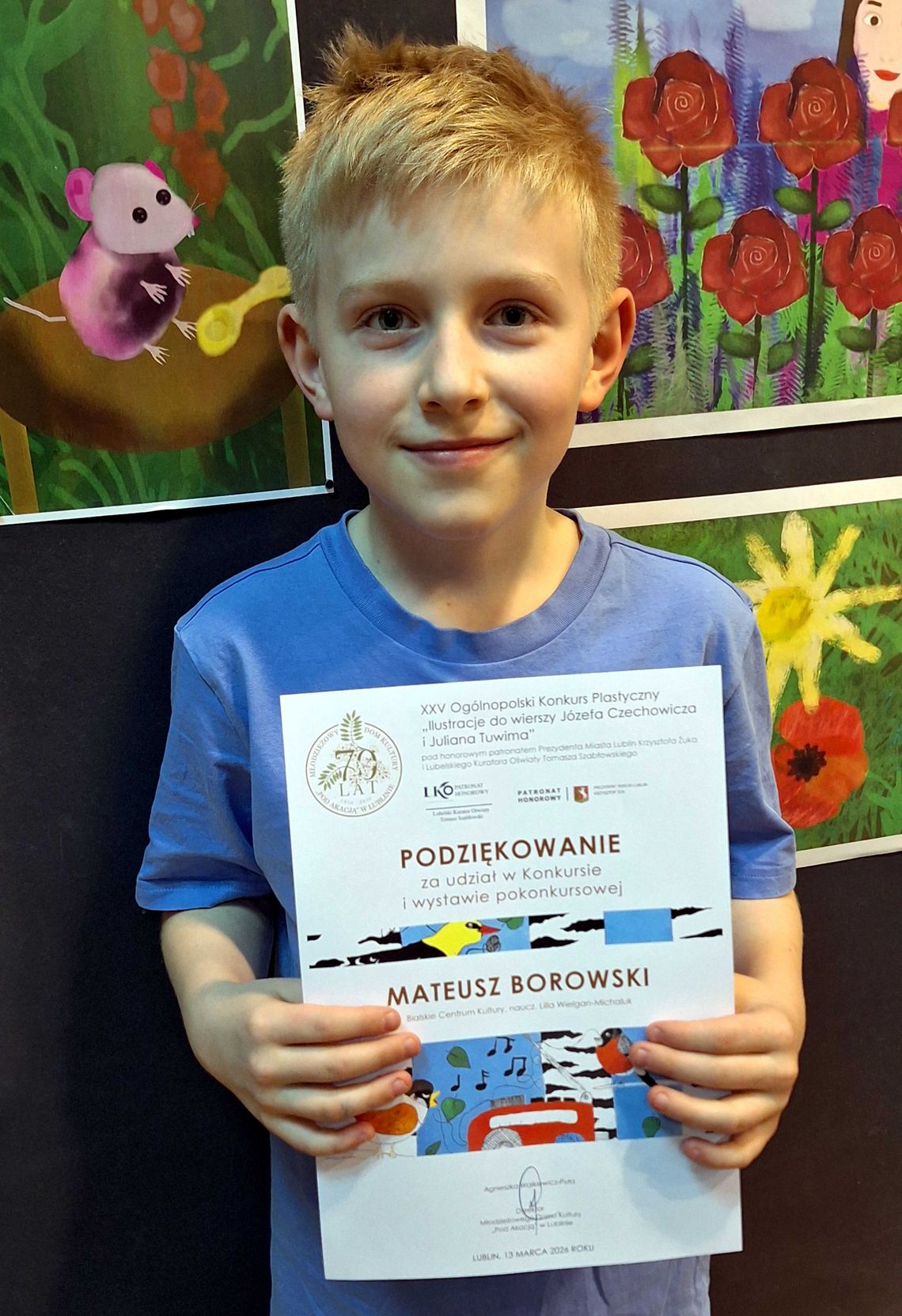 Sukces młodego grafika z Białej Podlaskiej. Mateusz Borowski wyróżniony Sukces młodego grafika z Białej Podlaskiej. Mateusz Borowski wyróżniony