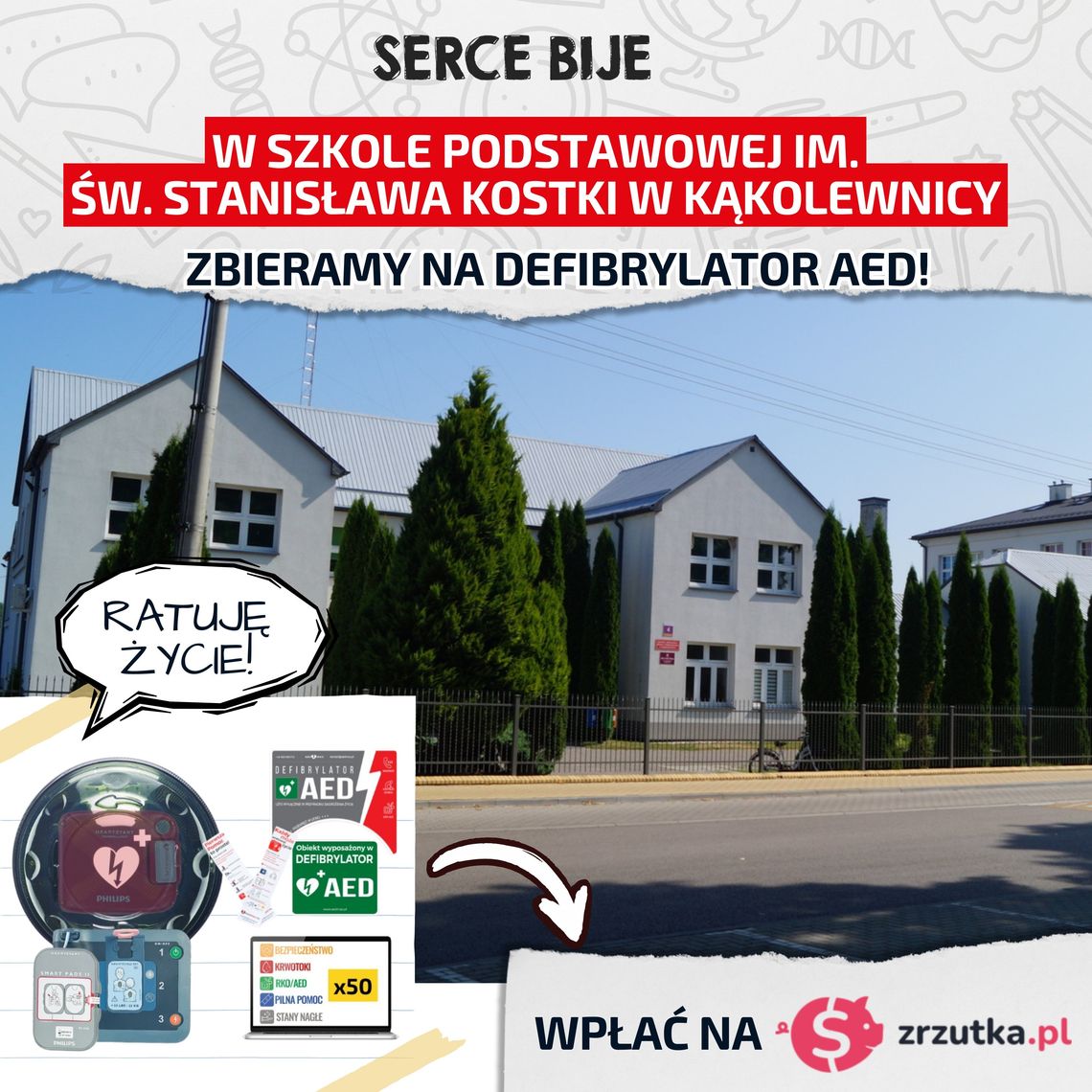 Kąkolewnica. Szkoła zbiera na defibrylator