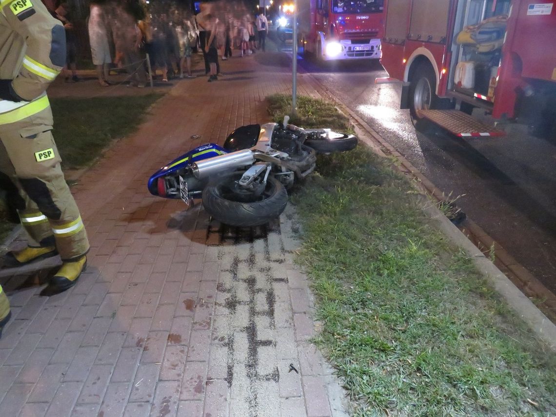 Tragiczne zderzenie busa z motocyklem. Motocyklista zmarł na miejscu