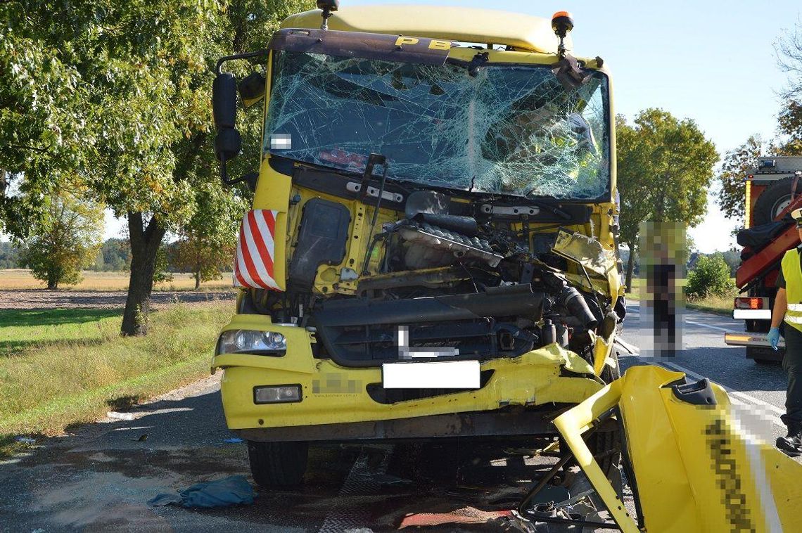 Tragiczny finał wypadku na DK-2 w Woskrzenicach Dużych
