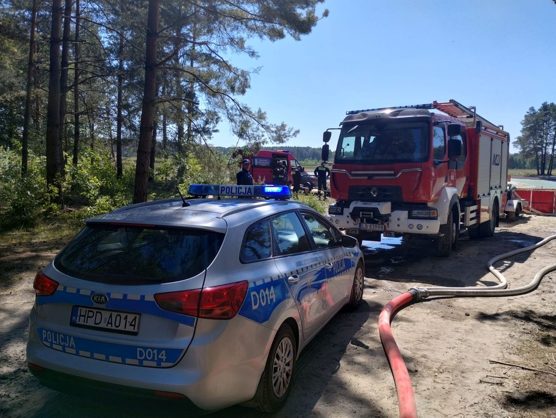 Trwa drugi dzień akcji gaśniczej lasu w Wiskach. Czy to podpalenie?