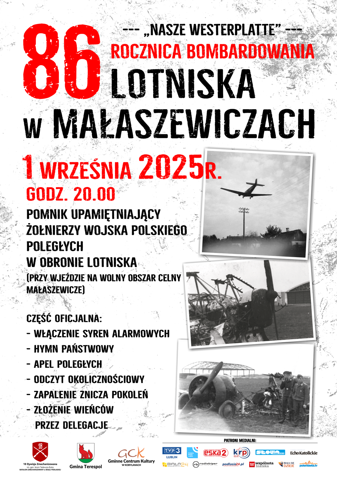 Uczczą 86. rocznicę bombardowania lotniska w Małaszewiczach