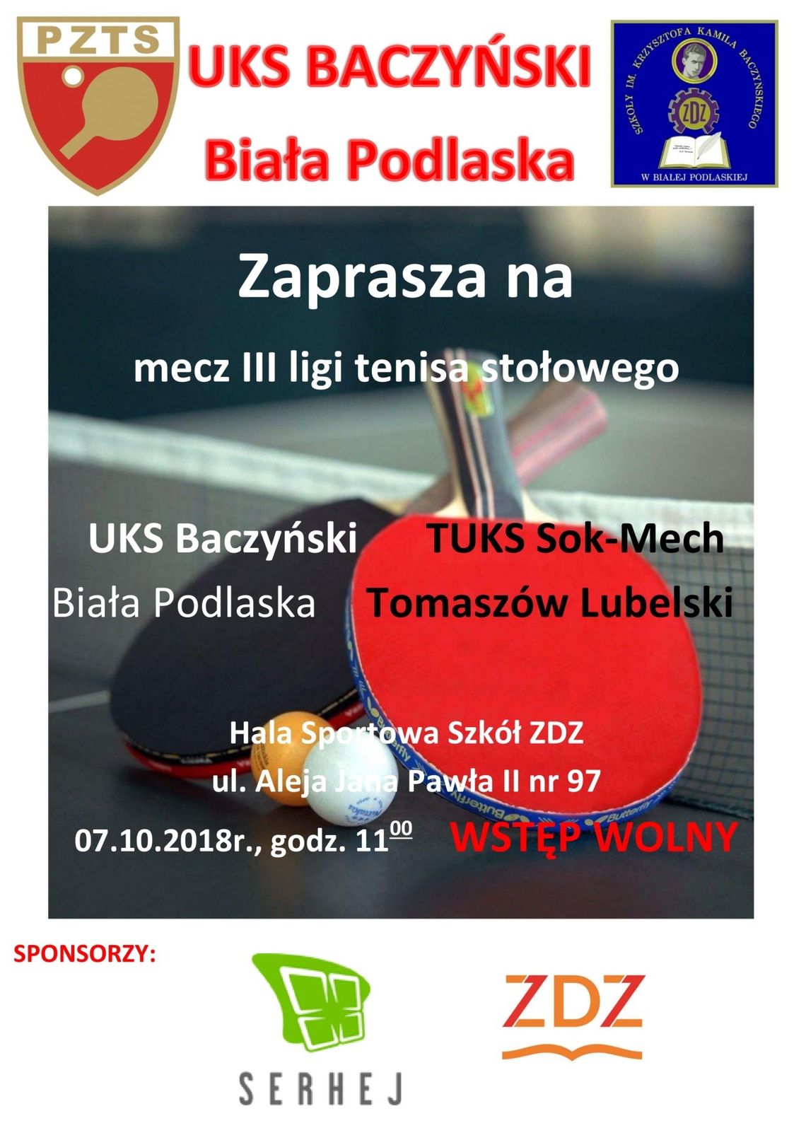 UKS Baczyński zaprasza na mecz