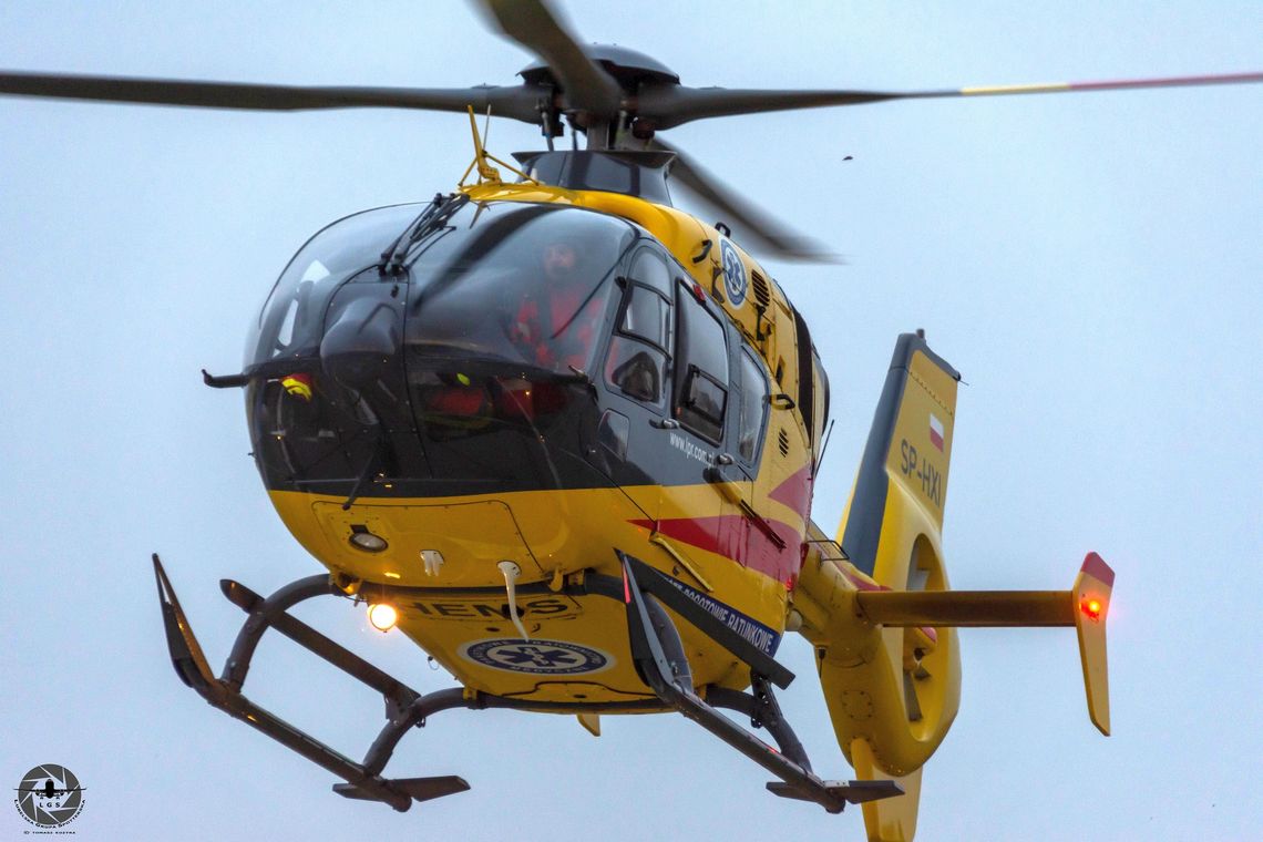 Włodawa. Pijana 13-latka wpadła do rzeki. Przyleciało po nią Lotnicze Pogotowie Ratunkowe