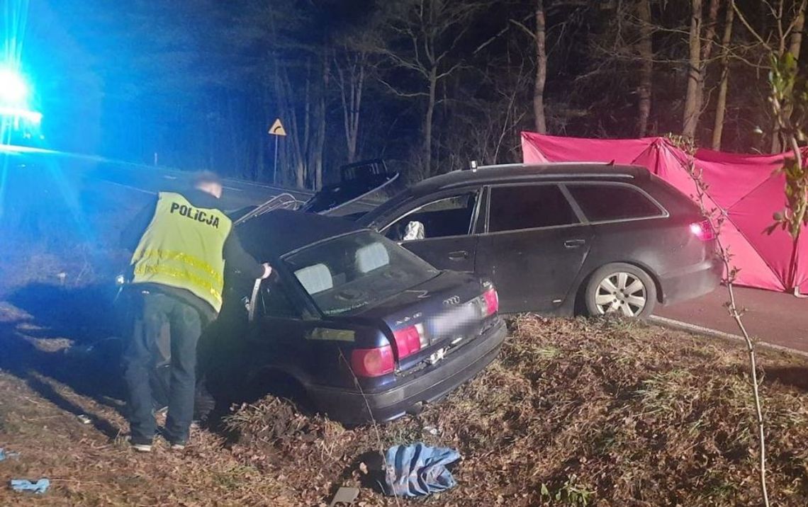 Wypadek na dk nr 63. Kobieta straciła życie