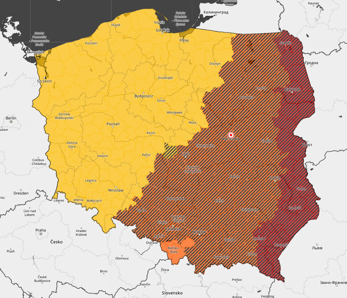 Zagrożenie burzowe. Dla tych powiatów wydano ostrzeżenie