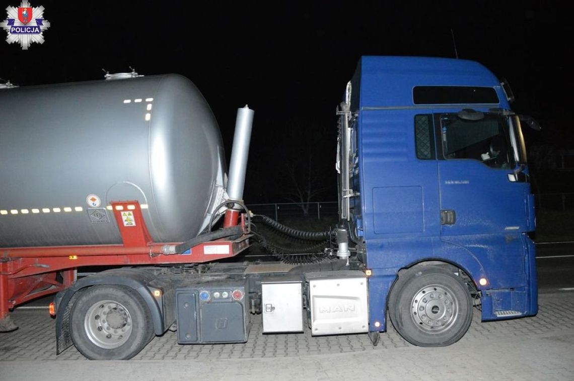 Lubelskie. Kierowca cysterny miał 3 promile!