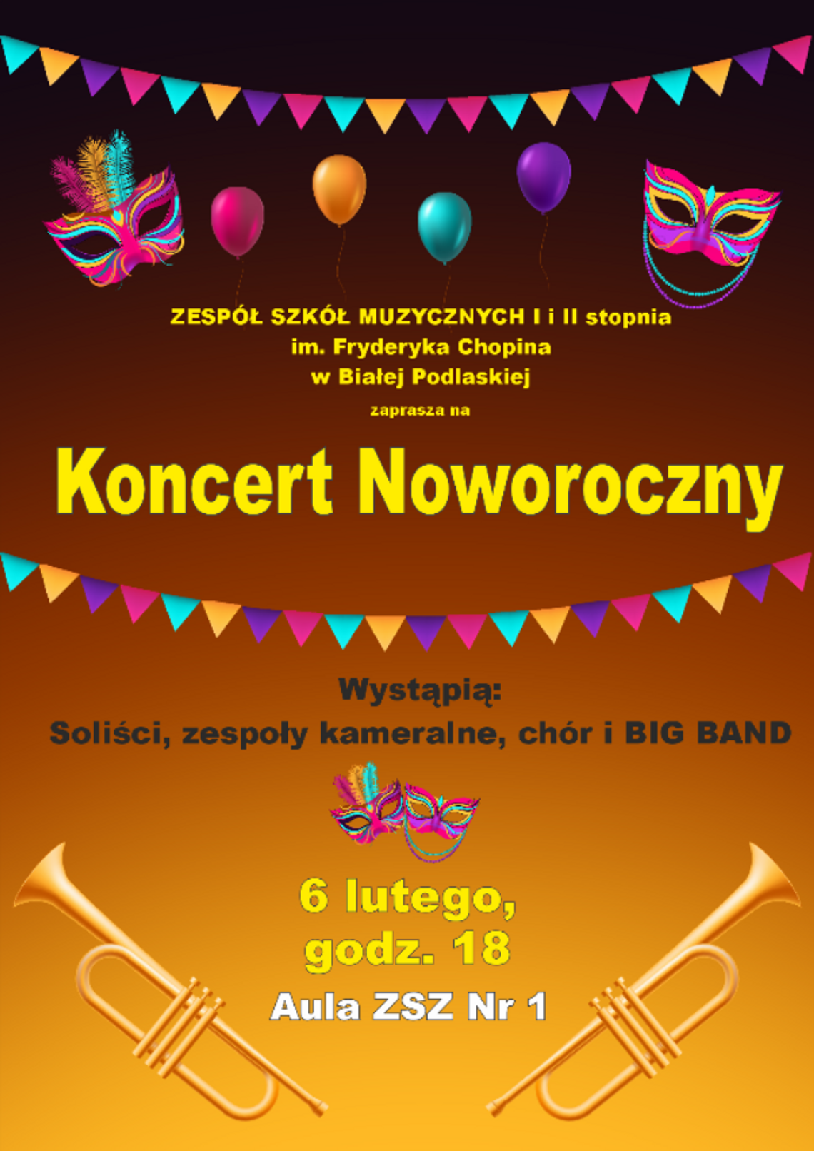 Biała Podlaska. Zaproszenie na Koncert Noworoczny