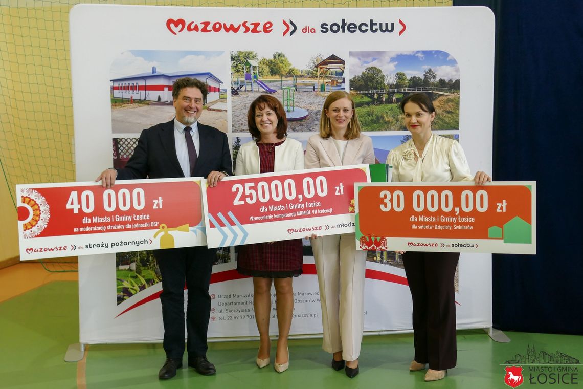 Zastrzyk gotówki dla gminy Łosice Zastrzyk gotówki dla gminy Łosice