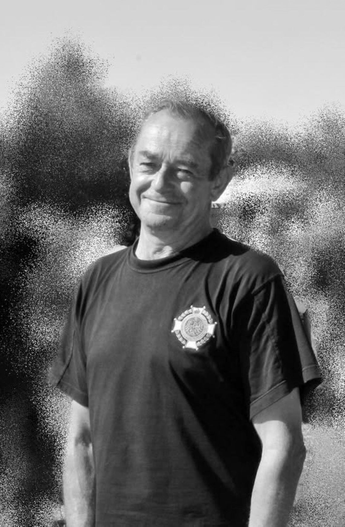 Tadeusz Maćkowski strażak portret zdjęcie czarno białe śmierć nekrolog pożegnanie