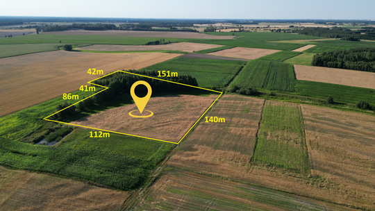 1,7 ha ziemi rolnej w Okczynie