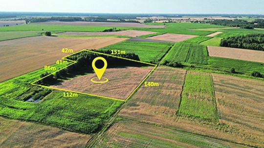 1,7 ha ziemi rolnej w Okczynie