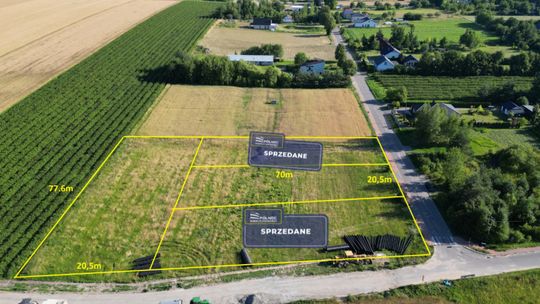 2 działki budowlane przy ul Polnej w Janowie Podl