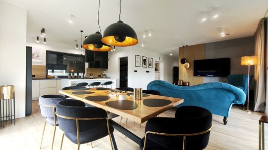 Nowoczesny murowany dom parterowy w Terebeli