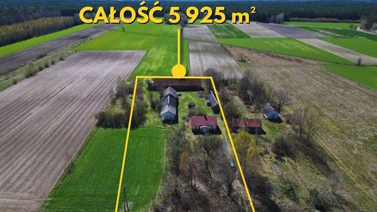 Siedlisko-domek, fotowoltaika, budynki gospodarcze