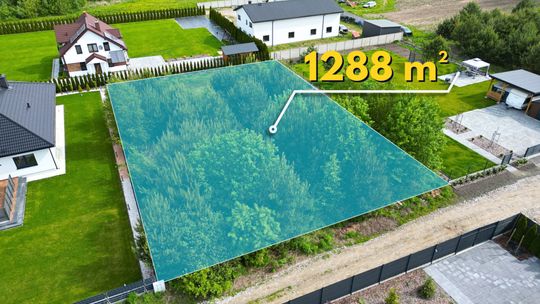 Zalesie, ul. Polna – działka z prądem 1288 m² Zalesie, ul. Polna – działka z prądem 1288 m²