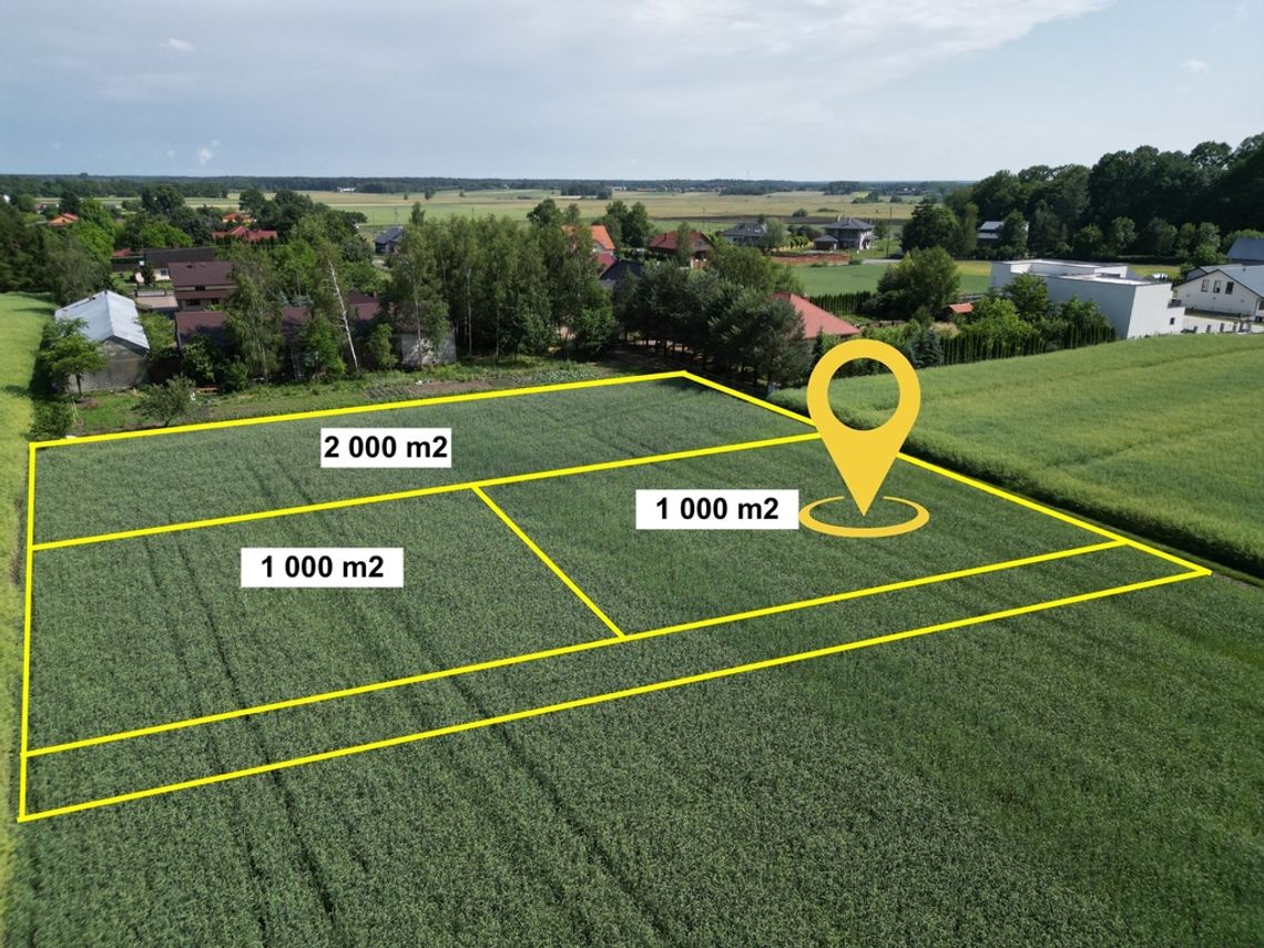 Atrakcyjna Działka Budowlana Wilczyn 1 000 m2