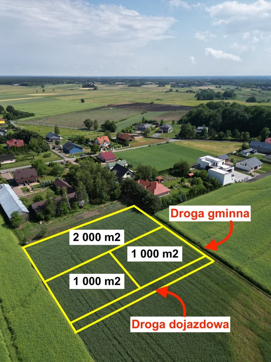 Atrakcyjna Działka Budowlana Wilczyn 1000 m2