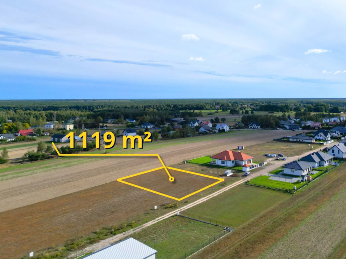 Działka 1119 m² – Sławacinek Stary, blisko miasta Działka 1119 m² – Sławacinek Stary, blisko miasta