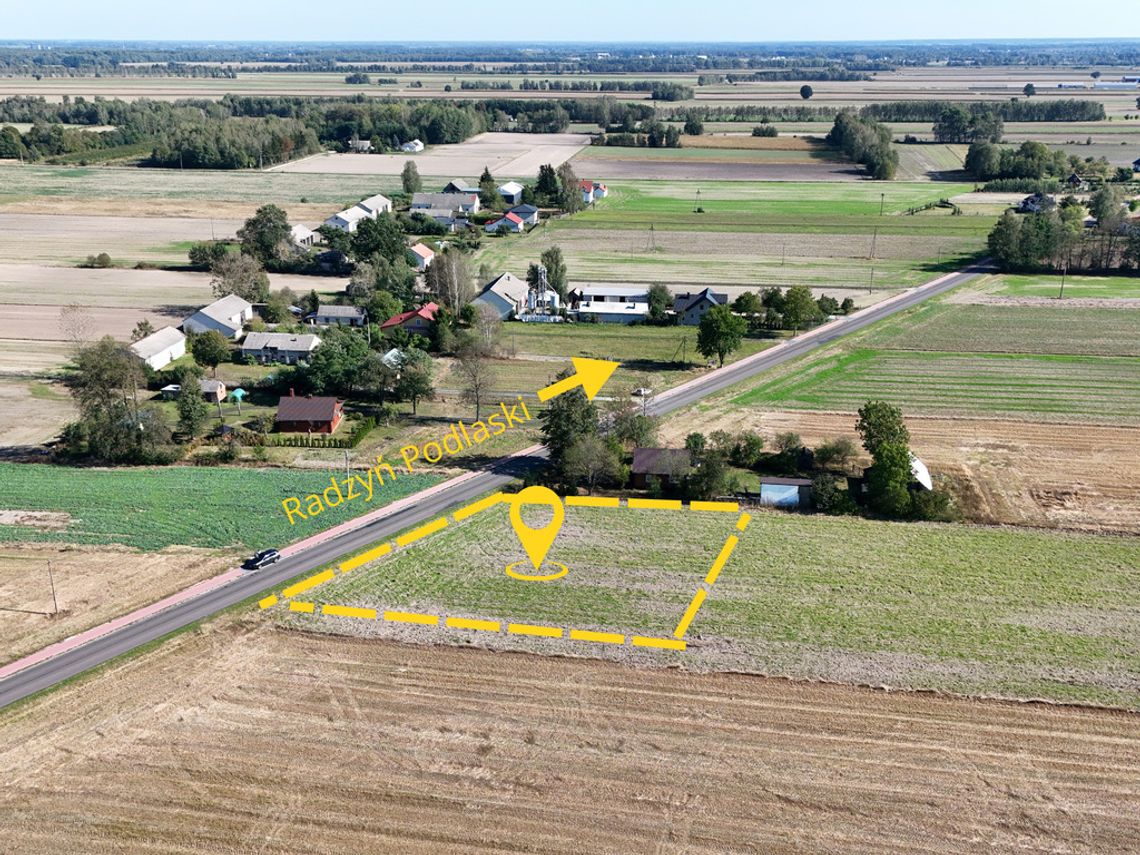 Działka 2000m² z wz w Brzostówcu k. Radzynia Podl.