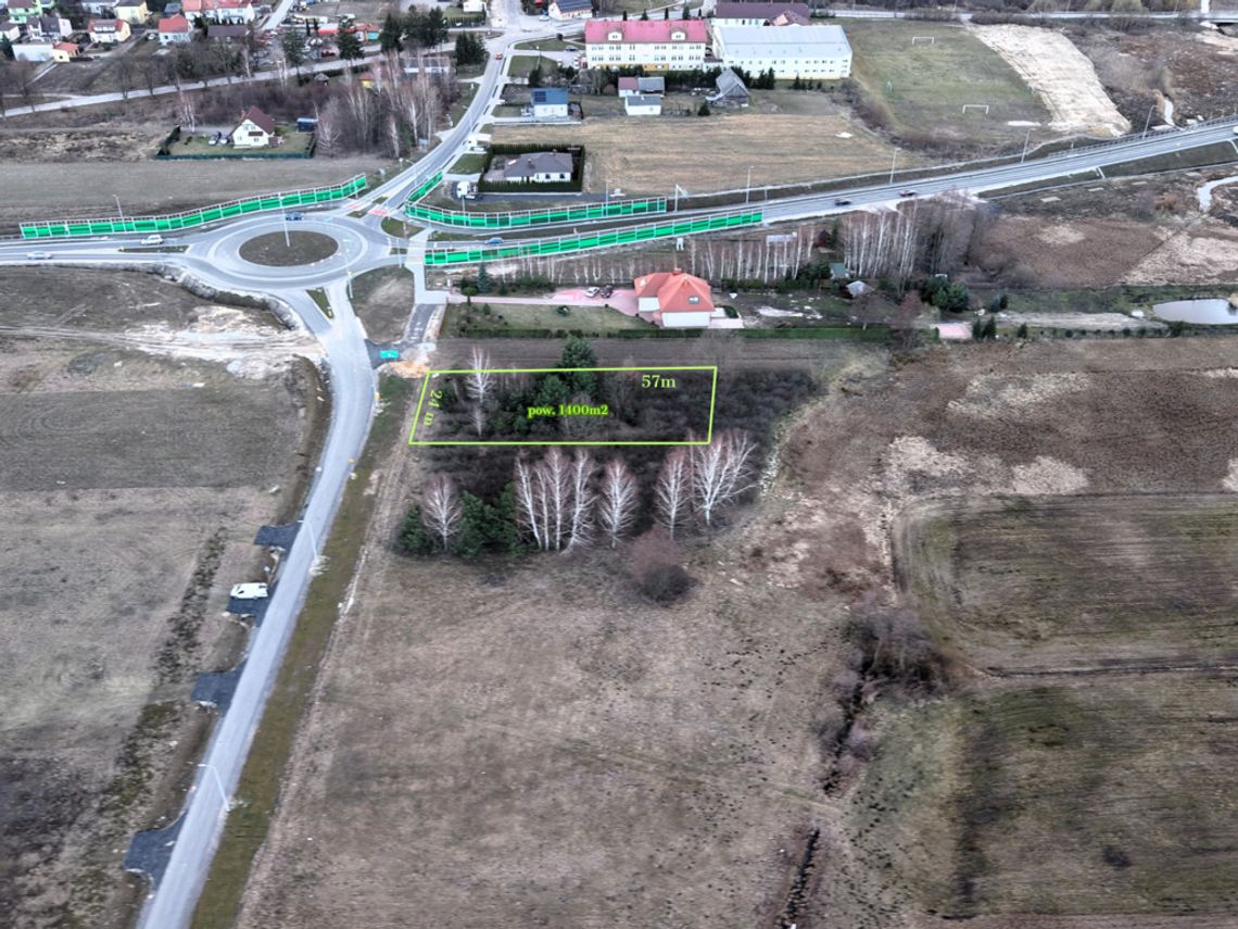 Działka budowlana w Ciciborze Dużym 1400 m2