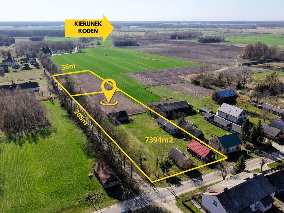 Działka siedliskowa w Kostomłotach nad Bugiem