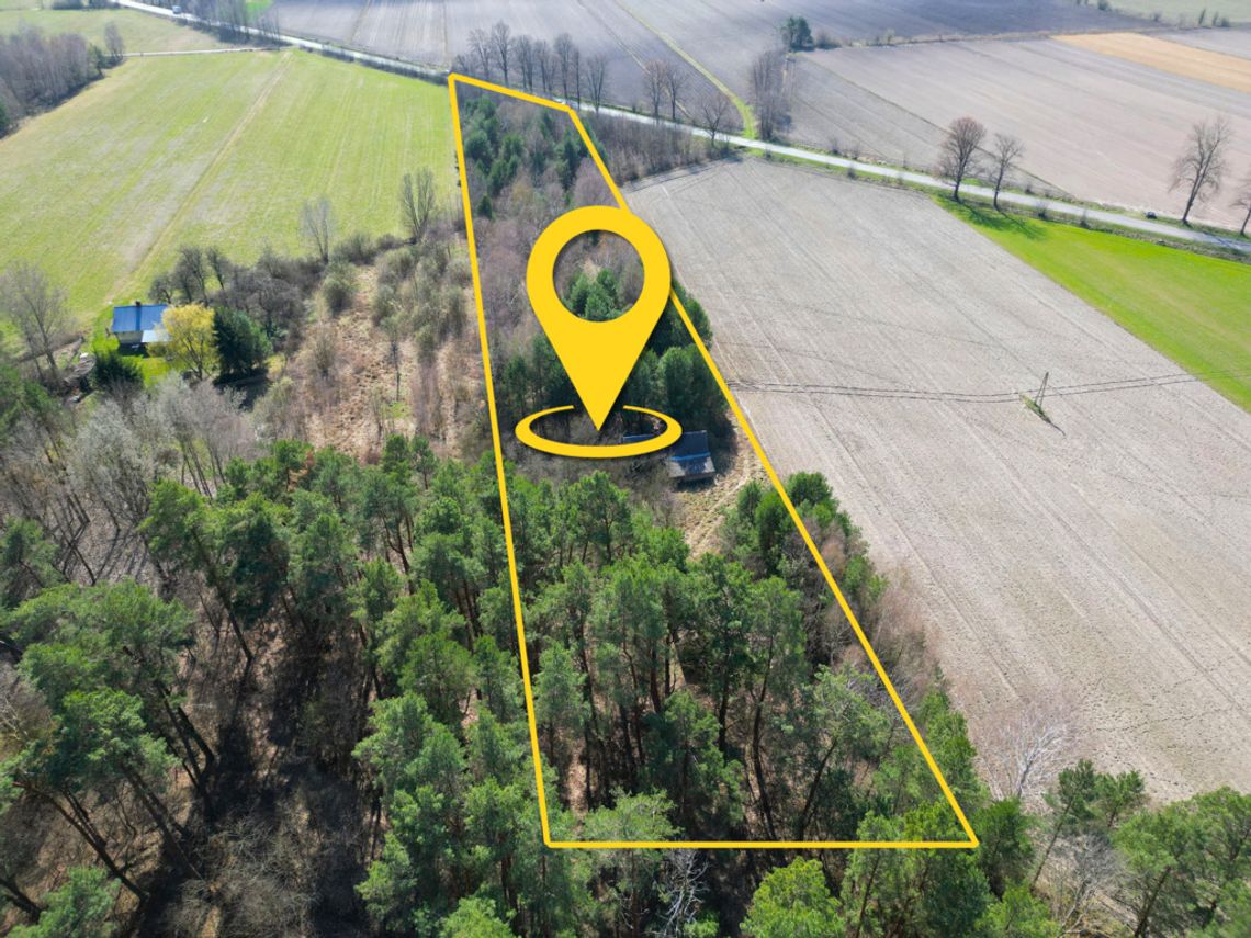 Działka z możliwościa zabudowy w Tucznej + las