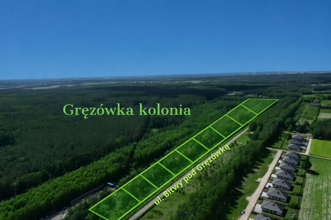 Działki budowlane pod lasem Gręzówka - Kolonia