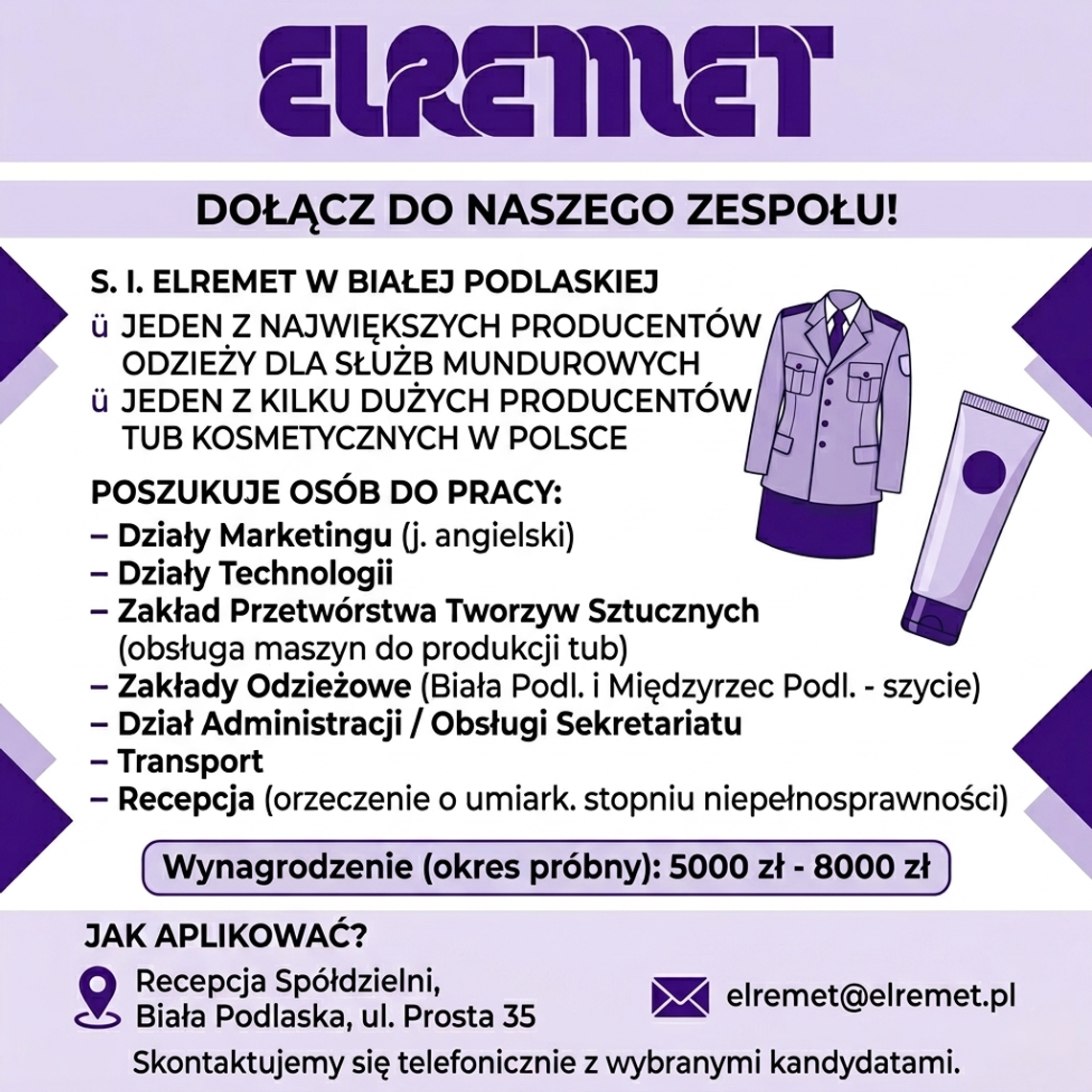 ELREMET rekrutuje!