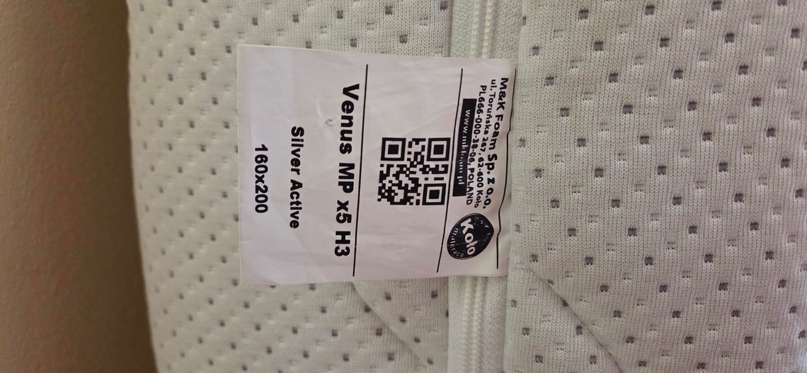 Materac 160x200 M&K Foam Venus MP x5 H3 Materac 160x200 M&K Foam Venus MP x5 H3