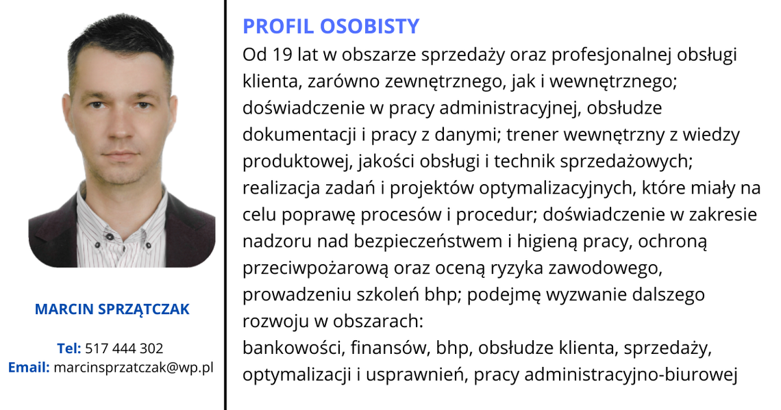 Poszukuję pracy Poszukuję pracy