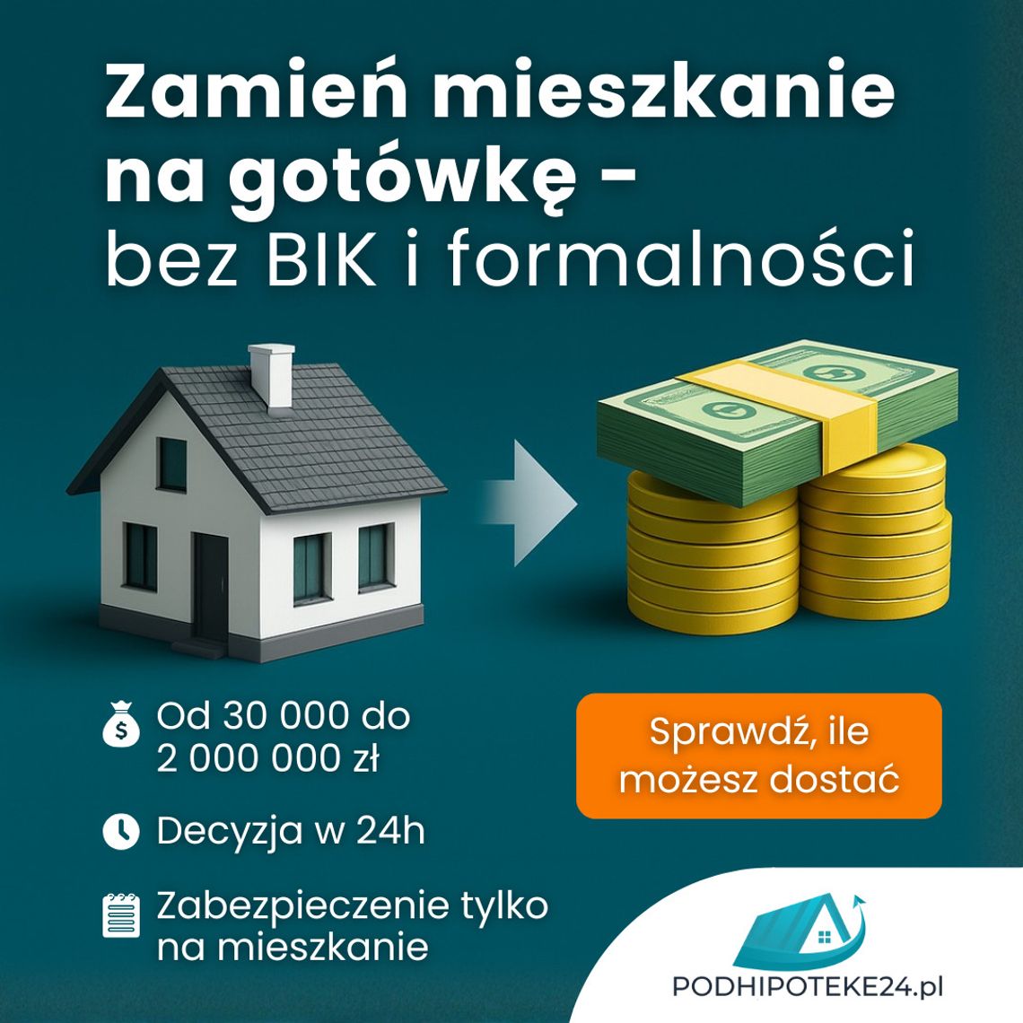 Pożyczka pod zastaw nieruchomości na 10 lat