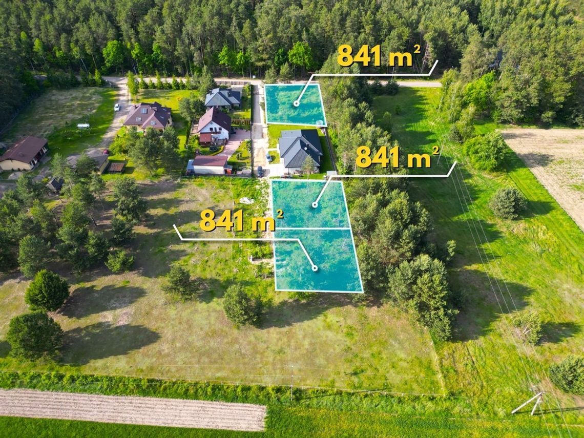 Rzeczyca – 3 działki do zabudowy mieszkaniowej