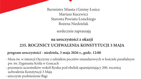 235. rocznica uchwalenia Konstytucji 3 Maja