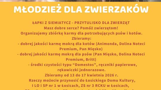 Akcja „Młodzież dla zwierzaków”
