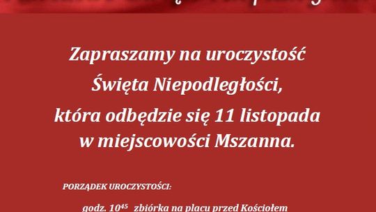 Obchody Narodowego Święta Niepodległości w gminie Olszanka